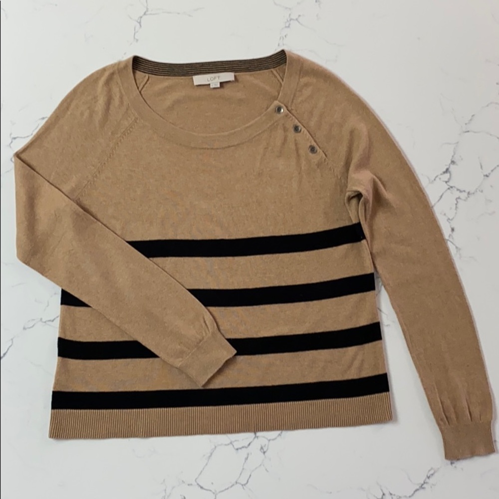 Ann Taylor LOFT pullover sweater w/shoulder detail